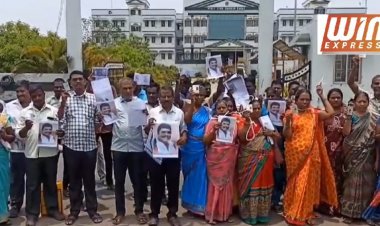 திமுக நிர்வாகி நில  அபகரிப்பு  என்ற பெயரில் தேர்தல் விதிமீறிய கூடிய கூட்டம் வேடிக்கை பார்த்த தேர்தல் அதிகாரிகள்.