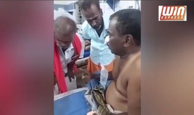 தேனி நகராட்சி ஆணையர் அலுவலகத்தில் மலேரியா மஸ்தூர் பணியாளர் எலி மருந்து சாப்பிட்டு தற்கொலை முயற்சி!!!