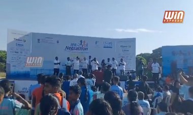 சென்னையில் தண்ணீர் சேமிப்பின் அவசியத்தை வலியுறுத்தி நடைபெற்ற மாரத்தான்!